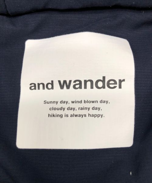 and wander（アンドワンダー）and wander (アンドワンダー) フリースジャケット twill fleece jacket ネイビー サイズ:00の古着・服飾アイテム