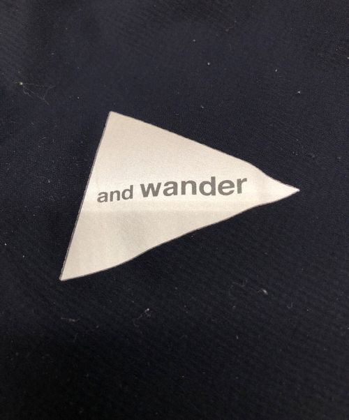 and wander（アンドワンダー）and wander (アンドワンダー) フリースジャケット twill fleece jacket ネイビー サイズ:00の古着・服飾アイテム