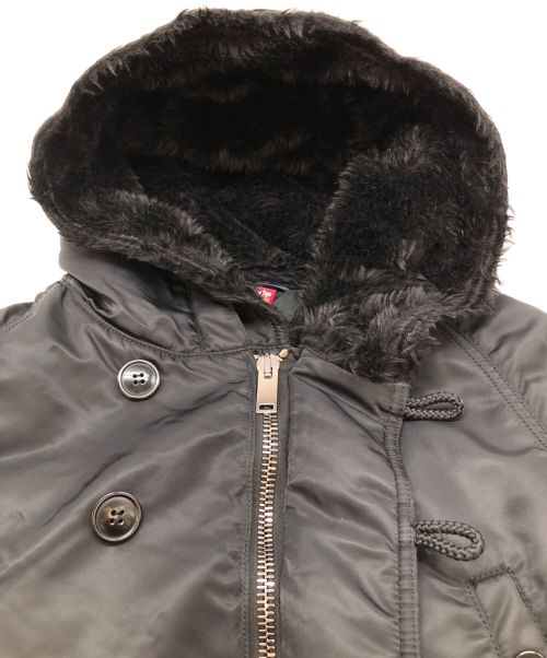 Junhashimoto（ジュンハシモト）Junhashimoto (ジュンハシモト) ALPHA (アルファ) N-3Bジャケット ブラック サイズ:Sの古着・服飾アイテム