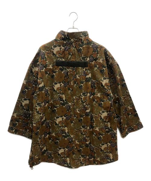 JEANASIS（ジーナシス）JEANASIS (ジーナシス) 花柄ジャケット オレンジ サイズ:Fの古着・服飾アイテム