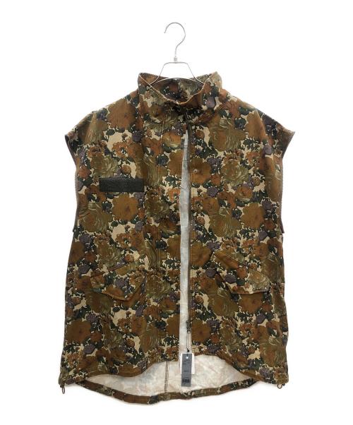 JEANASIS（ジーナシス）JEANASIS (ジーナシス) 花柄ジャケット オレンジ サイズ:Fの古着・服飾アイテム