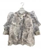 Snidelスナイデル）の古着「長袖ブラウス」｜ブラック