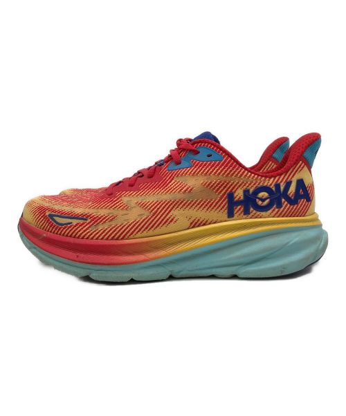 HOKAONEONE（ホカオネオネ）HOKAONEONE (ホカオネオネ) Clifton9 イエロー×レッド サイズ:28の古着・服飾アイテム