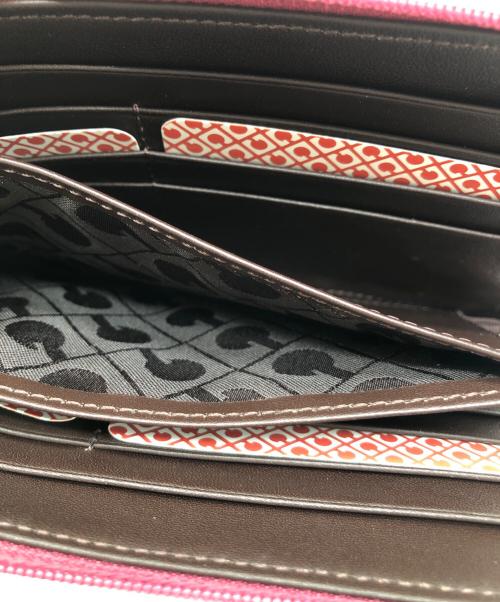 GHERARDINI（ゲラルディーニ）GHERARDINI (ゲラルディーニ) 長財布 ショッキングピンクの古着・服飾アイテム