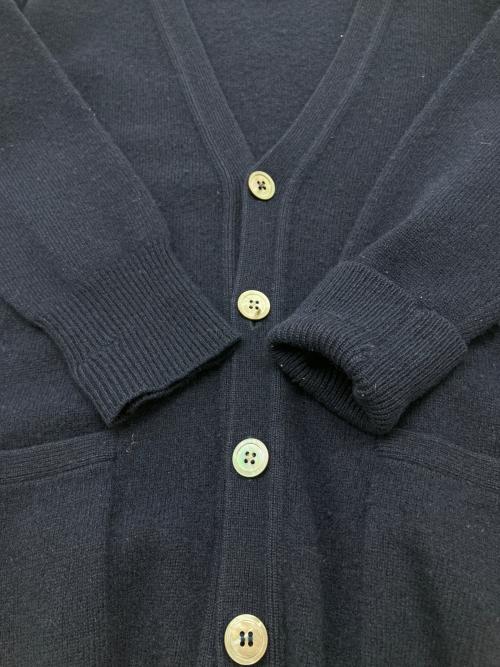 POLO RALPH LAUREN（ポロ・ラルフローレン）POLO RALPH LAUREN (ポロ・ラルフローレン) 80sカーディガン　ラムズウール　古着 ネイビー サイズ:170の古着・服飾アイテム