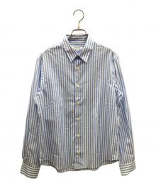 Sporty & Rich（スポーティーアンドリッチ）の古着「ストライプシャツ」｜ブルー×ホワイト