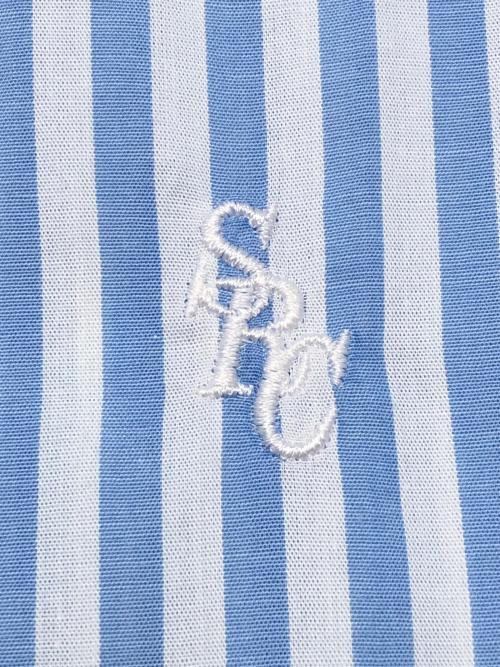 Sporty & Rich（スポーティーアンドリッチ）Sporty & Rich (スポーティーアンドリッチ) ストライプシャツ ブルー×ホワイト サイズ:S 未使用品の古着・服飾アイテム