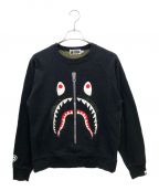 A BATHING APEア ベイシング エイプ）の古着「SHARK CREWNECK スウェット」｜ブラック