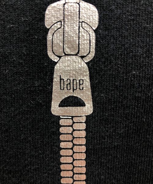 A BATHING APE（ア ベイシング エイプ）A BATHING APE (アベイシングエイプ) SHARK CREWNECK スウェット ブラック サイズ:Lの古着・服飾アイテム