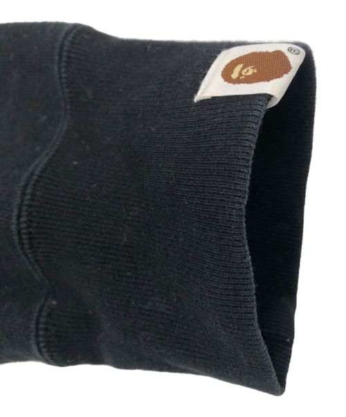 A BATHING APE（ア ベイシング エイプ）A BATHING APE (アベイシングエイプ) SHARK CREWNECK スウェット ブラック サイズ:Lの古着・服飾アイテム