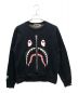 A BATHING APE（アベイシングエイプ）の古着「SHARK CREWNECK スウェット」｜ブラック
