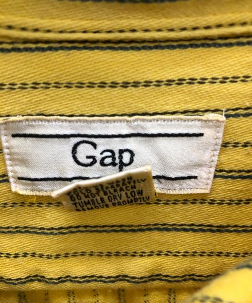 GAP（ギャップ）GAP (ギャップ) 80sストライプシャツ イエロー サイズ:Mの古着・服飾アイテム