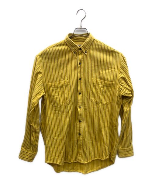 GAP（ギャップ）GAP (ギャップ) 80sストライプシャツ イエロー サイズ:Mの古着・服飾アイテム