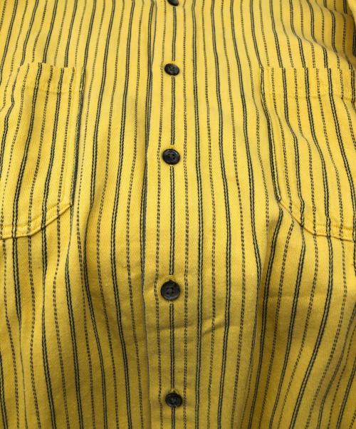 GAP（ギャップ）GAP (ギャップ) 80sストライプシャツ イエロー サイズ:Mの古着・服飾アイテム