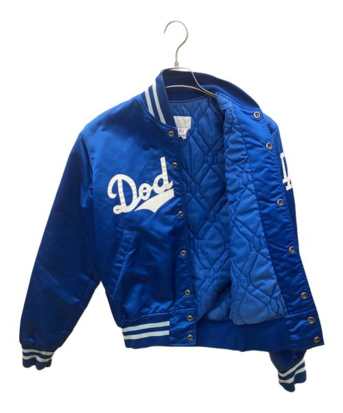 Dodgers（ドジャース）Dodgers (ドジャース) 90sスタジャン　古着 ブルー サイズ:Sの古着・服飾アイテム