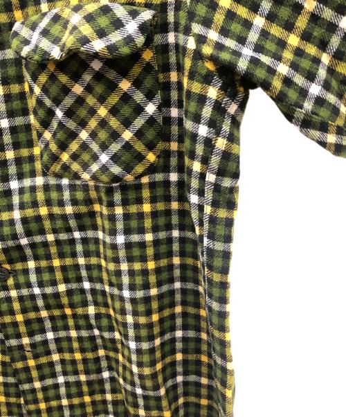 PENDLETON（ペンドルトン）PENDLETON (ペンドルトン) 60sウールネルシャツ グリーン サイズ:Lの古着・服飾アイテム