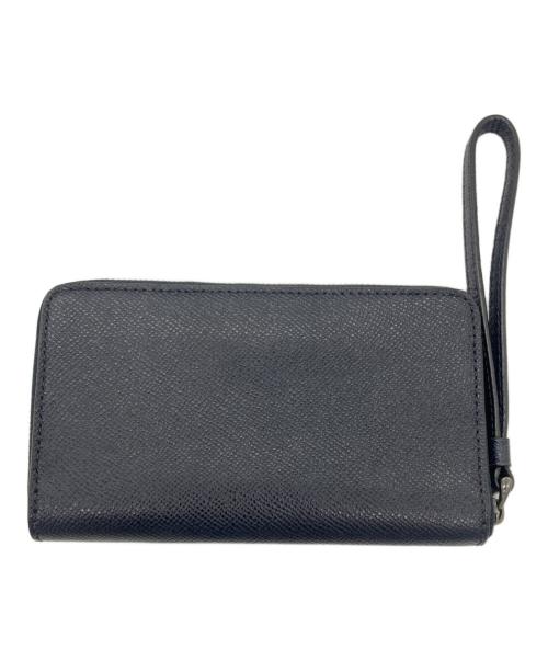 COACH（コーチ）COACH (コーチ) ラウンドファスナー財布 ネイビーの古着・服飾アイテム