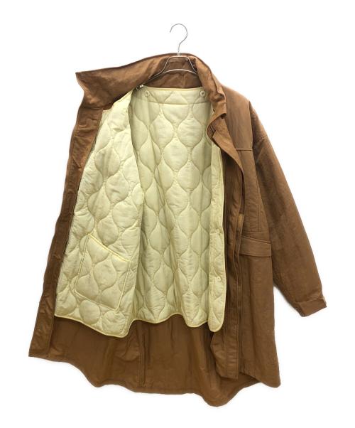 CREDONA（クレドナ）CREDONA (クレドナ) ライナー付ナイロンコート ブラウン サイズ:Fの古着・服飾アイテム