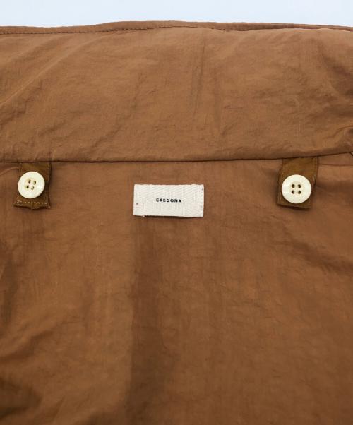 CREDONA（クレドナ）CREDONA (クレドナ) ライナー付ナイロンコート ブラウン サイズ:Fの古着・服飾アイテム