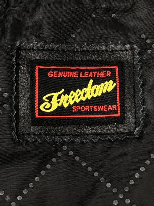 FREEDOM（フリーダム）FREEDOM (フリーダム) ダブルライダースジャケット ブラック サイズ:36の古着・服飾アイテム