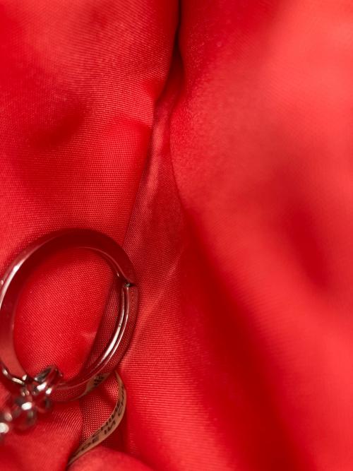 COACH（コーチ）COACH (コーチ) コインケース LEG SIG MINI SKINNY アイボリー×レッドの古着・服飾アイテム