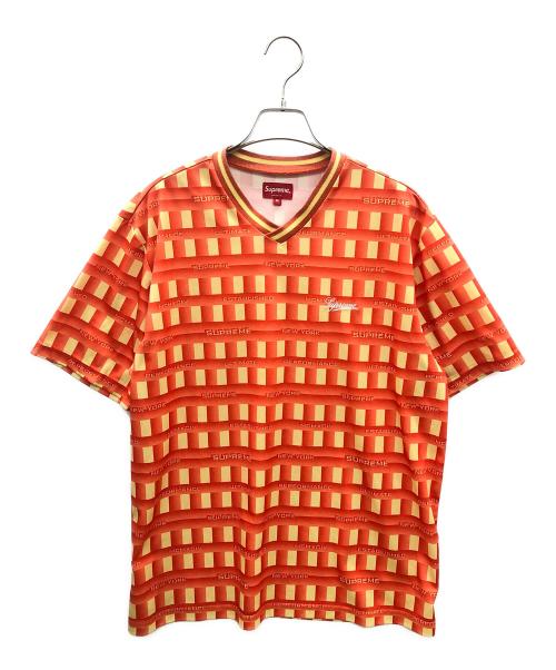 SUPREME（シュプリーム）SUPREME (シュプリーム) ゲームシャツ 20SS Grid Soccer Jersey オレンジ サイズ:Ｍの古着・服飾アイテム