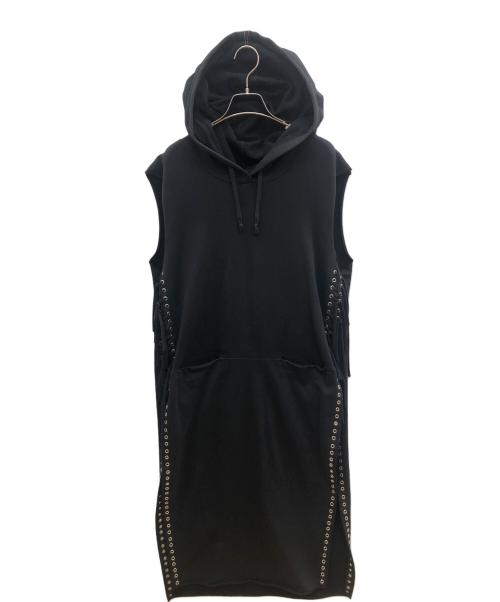 DIESEL（ディーゼル）DIESEL (ディーゼル) スウェットワンピース ブラック サイズ:XSの古着・服飾アイテム