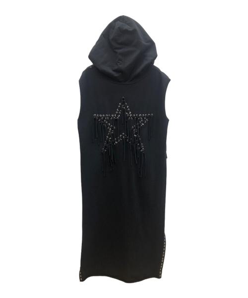 DIESEL（ディーゼル）DIESEL (ディーゼル) スウェットワンピース ブラック サイズ:XSの古着・服飾アイテム