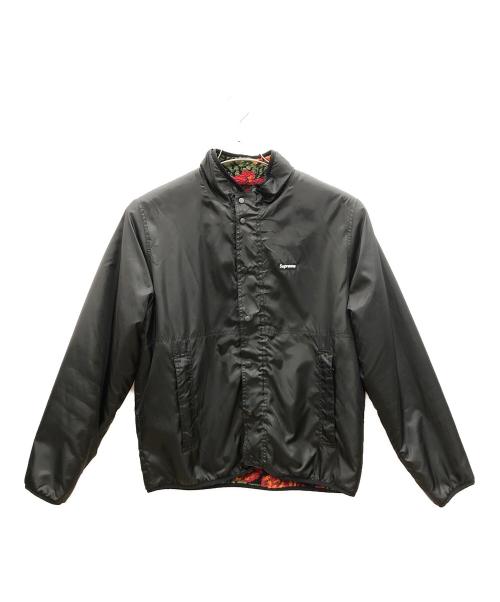 SUPREME（シュプリーム）Supreme (シュプリーム) リバーシブルジャケット　Winter 2016 Roses Sherpa Fleece Reversible Jacket ブラック×レッド サイズ:Mの古着・服飾アイテム