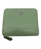 COACHコーチ）の古着「ビルフォールド ウォレット」｜ライトグリーン