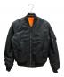 ALPHA（アルファ）の古着「MA-1ジャケット」｜ブラック×オレンジ