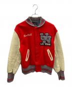 Whiting&Davisホワイティング＆デイヴィス）の古着「60sスタジャン　古着」｜レッド×ベージュ