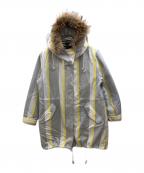 FRED PERRYフレッドペリー）の古着「ジャケットモッズパーカー」｜グレー×イエロー