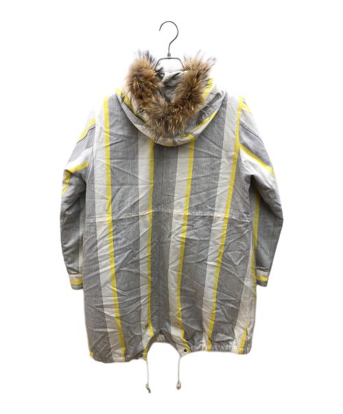 FRED PERRY（フレッドペリー）FRED PERRY (フレッドペリー) ジャケットモッズパーカー グレー×イエロー サイズ:10の古着・服飾アイテム