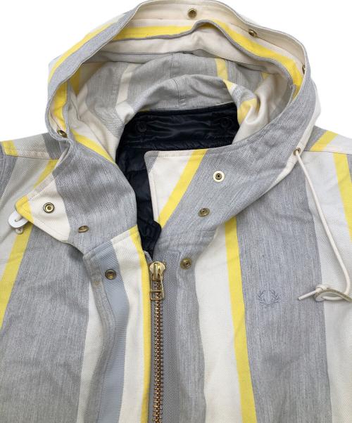 FRED PERRY（フレッドペリー）FRED PERRY (フレッドペリー) ジャケットモッズパーカー グレー×イエロー サイズ:10の古着・服飾アイテム