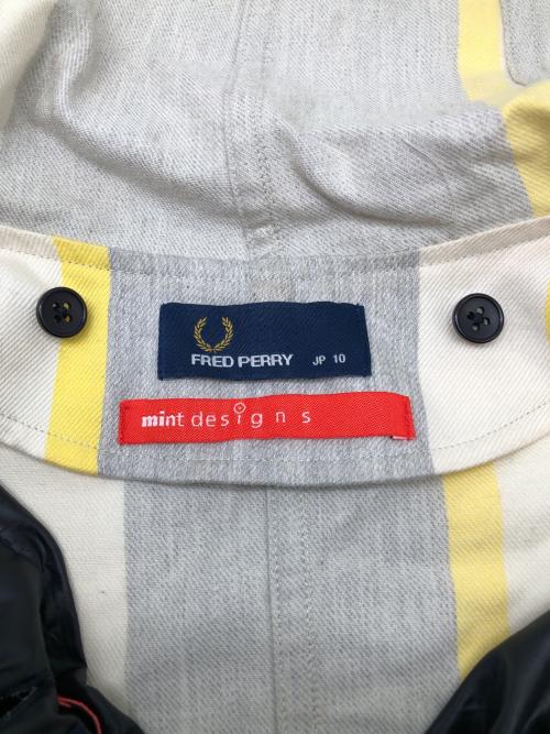 FRED PERRY（フレッドペリー）FRED PERRY (フレッドペリー) ジャケットモッズパーカー グレー×イエロー サイズ:10の古着・服飾アイテム