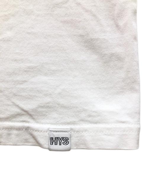 WILDSIDE YOHJI YAMAMOTO×HYSTERIC GLAMOUR（ワイルドサイド ヨウジヤマモト×ヒステリックグラマー）WILDSIDE YOHJI YAMAMOTO×HYSTERIC GLAMOUR (ワイルドサイド ヨウジヤマモト×ヒステリックグラマー) 半袖カットソー ホワイト サイズ:4の古着・服飾アイテム