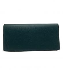 COACH（コーチ）の古着「2つ折り長財布」｜グリーン