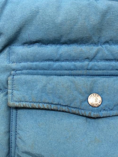 SIERRA DESIGNS（シエラデザインズ）SIERRA DESIGNS (シエラデザインズ) 90sダウンジャケット 3本木タグ 古着 ブルー サイズ:Ｍの古着・服飾アイテム