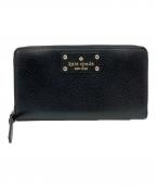Kate Spadeケイトスペード）の古着「ラウンドファスナー長財布」｜ブラック