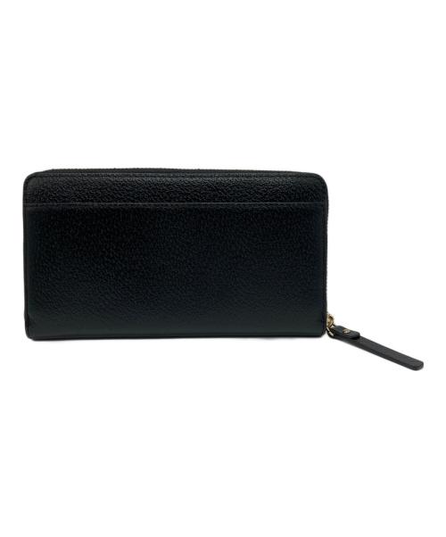 Kate Spade（ケイトスペード）Kate Spade (ケイトスペード) ラウンドファスナー長財布 ブラックの古着・服飾アイテム