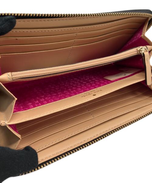 Kate Spade（ケイトスペード）Kate Spade (ケイトスペード) ラウンドファスナー長財布 ブラックの古着・服飾アイテム