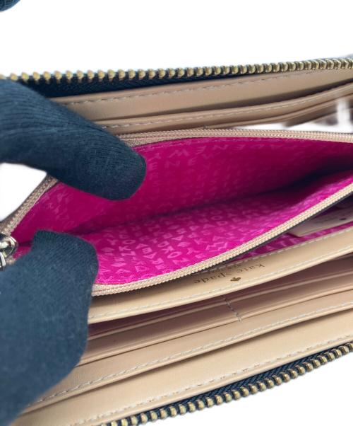 Kate Spade（ケイトスペード）Kate Spade (ケイトスペード) ラウンドファスナー長財布 ブラックの古着・服飾アイテム