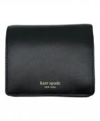 Kate Spadeケイトスペード）の古着「2つ折り財布」｜ブラック×ピンク