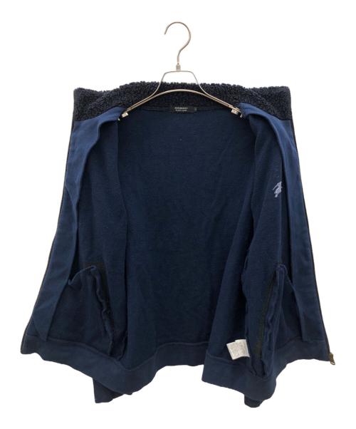 BURBERRY BLACK LABEL（バーバリーブラックレーベル）BURBERRY BLACK LABEL (バーバリーブラックレーベル) フルジップスウェット ネイビー サイズ:3の古着・服飾アイテム