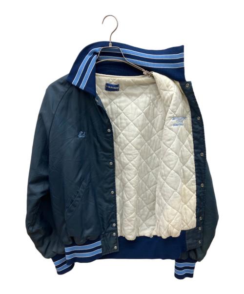 Holloway（ホロウェイ）Holloway (ホロウェイ) 70sスタジャン　古着 ネイビー サイズ:Lの古着・服飾アイテム