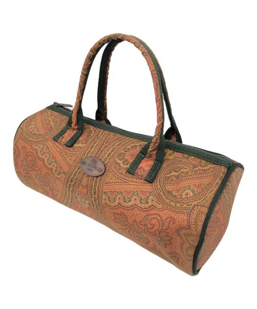 ETRO（エトロ）ETRO (エトロ) ミニボストンバッグ ブラウン×グリーンの古着・服飾アイテム
