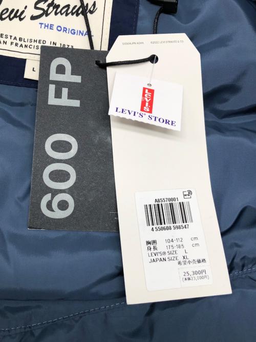 LEVI'S（リーバイス）LEVI'S (リーバイス) ダウンジャケット ネイビー サイズ:L 未使用品の古着・服飾アイテム
