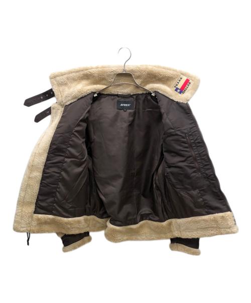 AVIREX（アヴィレックス）AVIREX (アヴィレックス) ボアジャケット　RETRO BOA B-3 TOPGUN ベージュ サイズ:Mの古着・服飾アイテム
