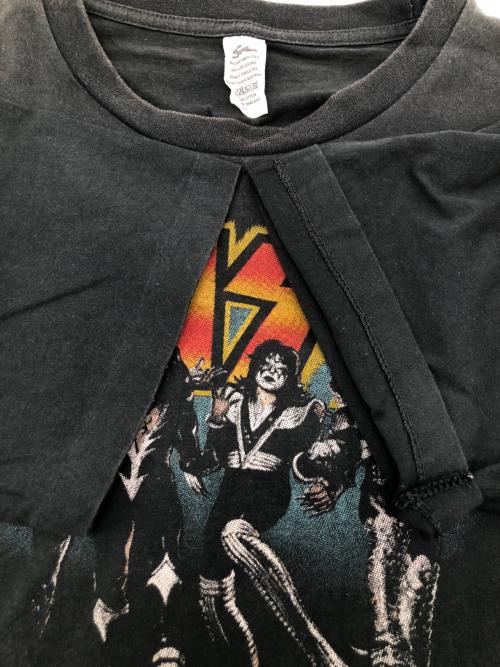 KISS（キッス）KISS (キッス) 00sバンドTシャツ 古着 シングルステッチ グレー サイズ:XLの古着・服飾アイテム